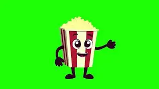 Animated Popcorn Free Video #GreenScreen @HowToGreenScreen