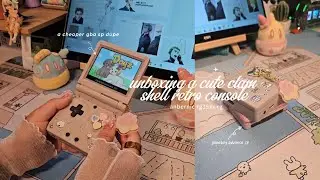 🌟unboxing a cute clamshell console | anbernic rg35xx sp aesthetic unboxing & review