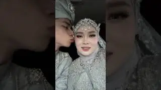 Pengantin cantik berjilbab senyumannya mencuri perhatian netizen