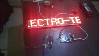 GSM based Notice board using dot matrix display