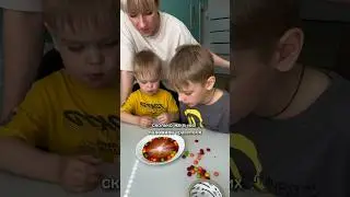 РАДУГА из конфет😂😱 опыт 
