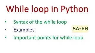 Python While Loops | while loop in Python | Python while loop with examples | CBSE  |Python tutorial