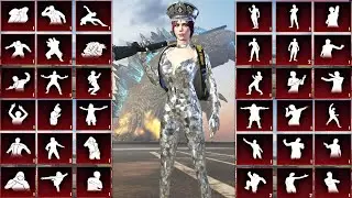 PUBG MOBILE All Emotes and Dance | PUBG MOBILE STATUS | All Mythic Outfit Emotes