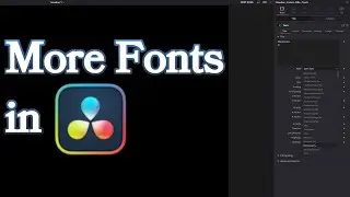 More Fonts in DaVinci Resolve