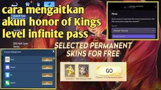 cara mengaitkan akun honor of Kings level infinite pass