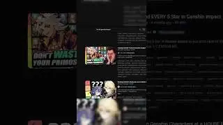 The MOST Objective Tier List Framework on Genshin Impact