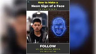 How to Create a Neon Sign of a Face in Photoshop - Photoshop Tutorial