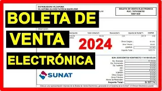 ACTUALIZADO!📄💻 ¿Cómo Emitir una Boleta de Venta Electrónica en SUNAT 2024? 🧾✨