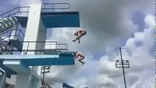 Под российским прыгуном сломалась вышка