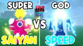 Goku SUPER SAIYAN vs Killua GOD SPEED in Anime Story... (ROBLOX)