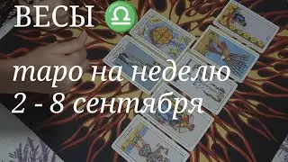 ВЕСЫ ТАРО расклад на неделю со 2 по 8 сентября 2024 года.