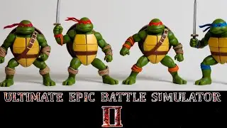 Teenage Mutant Ninja Turtles fight Ultimate Epic Battle Simulator 2 UEBS2