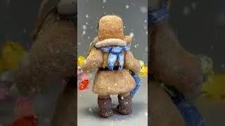 Ватная ёлочная игрушка Светланы Белладонны. Рост 11 см.