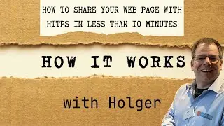 How to share your web page with HTTPS in less than 10 minutes