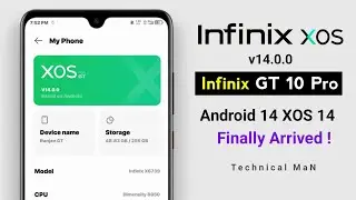 News Update: infinix gt 10 pro android 14 xos 14 update finally arrived !