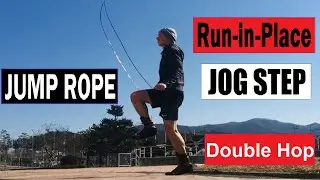 Jump Rope 20 MINUTE FOLLOW ALONG Workout - Run-in-Place, Jog Step, Alternate Step Double Hop