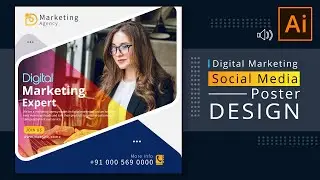 Social media post design in illustrator | Instagram Post | Facebook Post | Twitter Post