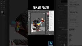 Pop art poster in photoshop