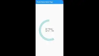 Segmented Circular Progress Bar / Indicator and Animation Tutorial Flutter. Counter Animation.