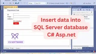 How to Insert Data in SQL Server Database Using C# ASP.NET