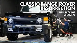 Spectacular Revival: Classic Range Rover LWB Full Package Detailing - Dry ice & Laser Cleaning +++