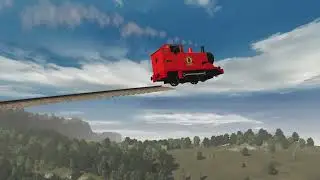 TRAINZ RAILROAD SIMULATOR - RAILWAYS IN THE SKY - RED TRAINZ VS THE LONGEST PASSENGER TRAINZ RIDE