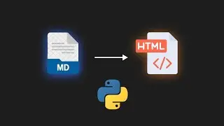 I Create md to html file convertor using python