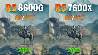Ryzen 5 8600G vs Ryzen 5 7600X - Benchmark and Gaming Test
