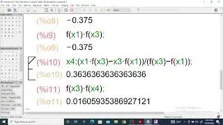 Regular False Method (False Position Method) Using Maxima | ELECTROMATHEMATICS |