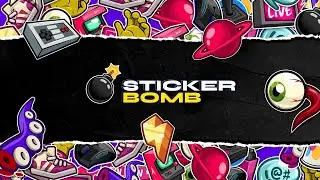 Street Stream Overlay & Alerts - StickerBomb with Quick Install for OBS, StreamElements & Streamlabs