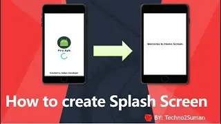 Splash Screen in android studio | How create welcome screen 2021 easy