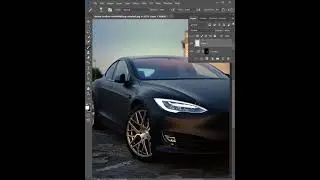 Realistic car light Photoshop 