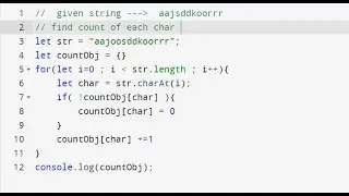 Javascript Coding Interview Questions and Answers HINDI-How to Count Characters in String Javascript