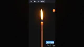 Candle flame animation using Html and css 