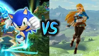 3D Zelda Vs 3D Sonic #zelda #sonicthehedgehog #tearsofthekingdom #breathofthewild #sonic #shortsfeed