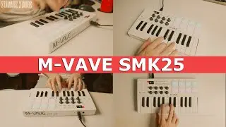 Music track with M-VAVE SMK25 MIDI Keyboard Controller