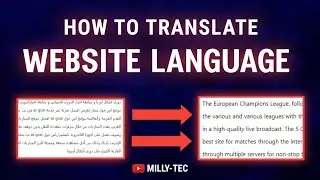 HOW To Translate Website Language To English