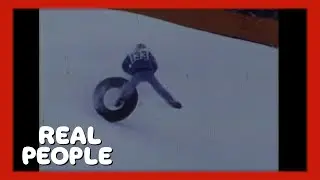 Downhill Tubing Race Real People | George Schlatter