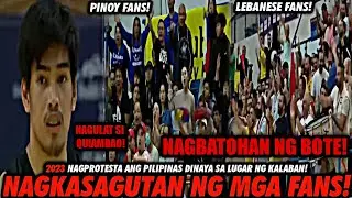 TINAWAG NA BASURA ANG PILIPINAS! NAGBATUHAN NG BOTE ANG MGA FANS! 2023 Lebanon vs Philippines