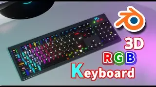 make a gaming keyboard in Blender - modeling PC Keyboard