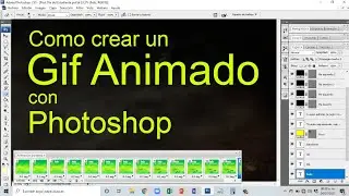 Como CREAR una imagen animada en formato GIF en Photoshop - Hacer un GIF animado fácil