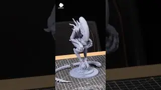 🎬 The Alien steps out of the movie screen into reality by Anycubic Photon Mono M7 Pro👽