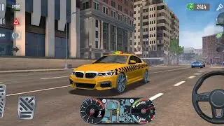 Taxi Driving in NewYork City | BMW Car | Mobile Gameplay | taxi sim20  @nadelitegaming3802