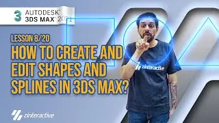 How to Create and Edit Shapes and Splines in 3DS Max? | Lesson 8