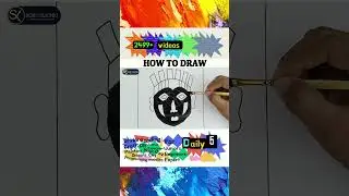 How to draw cave man || schoolx360 #shorts #Drawingshorts #drawing  #viral #ytshorts #kidsart