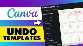 How to Undo and Redo Changes in Canva Template