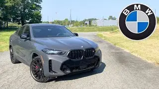 2025 BMW X6 M60i xDrive: POV Start Up, Test Drive, Walkaround and Review