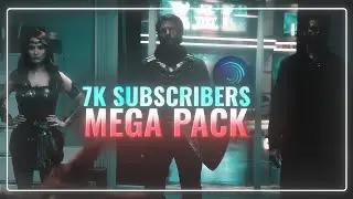7K Subscribers Mega Pack 🔥 CC, ZOOM, TEXT, GLITCH, TRANSITIONS, AURA EFFECTS | Pasha Edits