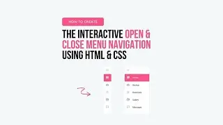 OPEN AND CLOSE MENU NAVIGATION ANIMATION