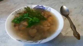 Суп с Шампиньонами с Рисом